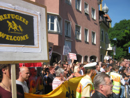Kundgebung des Bündis Rosenheim Nazifrei in Bad Aibling