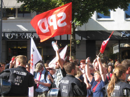Kundgebung des Bündis Rosenheim Nazifrei
