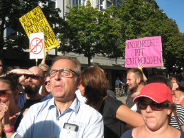 Kundgebung des Bündis Rosenheim Nazifrei