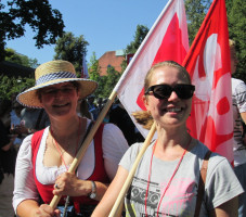 SPD-Mitglieder bei der Demo