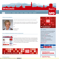 Foto der Website der SPD Rosenheim