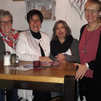 v.l.: Elisabeth Jordan, Vorsitzende SPD Rosenheim; Maria Noichl, MdEP; Susanne Kieslinger, ASF Rosenheim; Britta Promann, Vorsitzende ASF Rosenheim
