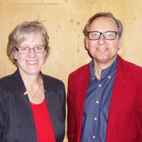 Unterbezirksvorsitzende Elisabeth Jordan mit dem Faktionsvorsitzenden Robert Metzger