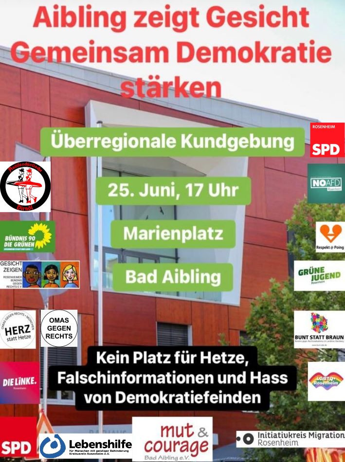 SPD Rosenheim: Aibling zeigt Gesicht – Gemeinsam Demokratie stärken